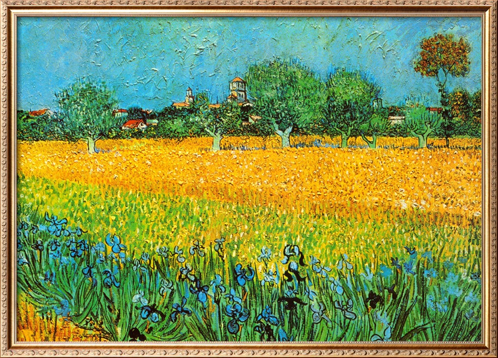 View Of Arles With Irises By Vincent Van Gogh